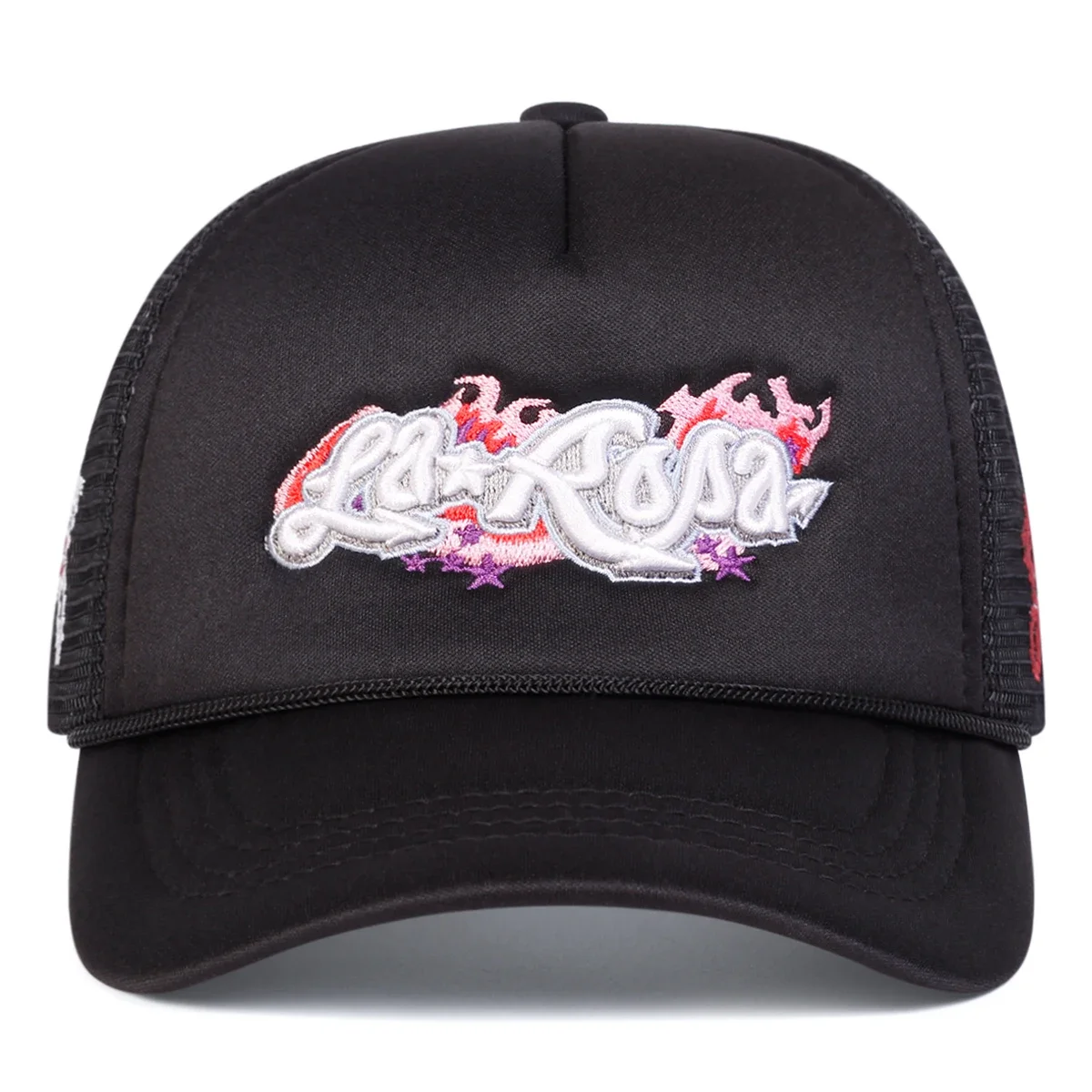 للجنسين LaRona لهب التطريز قبعات البيسبول صافي الربيع والصيف في الهواء الطلق قابل للتعديل قبعات عادية واقية من الشمس قبعة قبعة رياضية