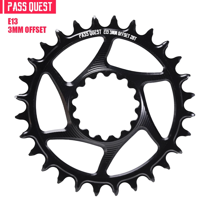 

PASS QUEST-3mm Offest round Narrow Wide Chainring Direct Mount apply to E* thirteenE13 XCXR Gravel XCXR Mountain MTB