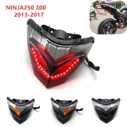 For KAWASAKI NINJA 250 300 300R Z300 NINJA250 NINJA300 EX300 2013-2017 Rear Tail Light Brake Turn Signals Integrated Led Light