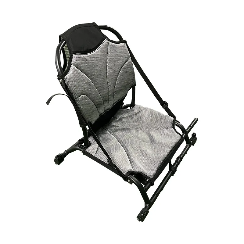 

Kayak Seat Breathable Adjustable Beach Chair Foldable Aluminum Seat Platform Boat Aluminum Backrest Chair