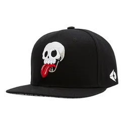 Nowa czaszka płaska czapka moda bawełna snapback czapki baseballowe hip-hop czapki Unisex czapka typu Trucker wypoczynek na świeżym powietrzu czapki sportowe gorars