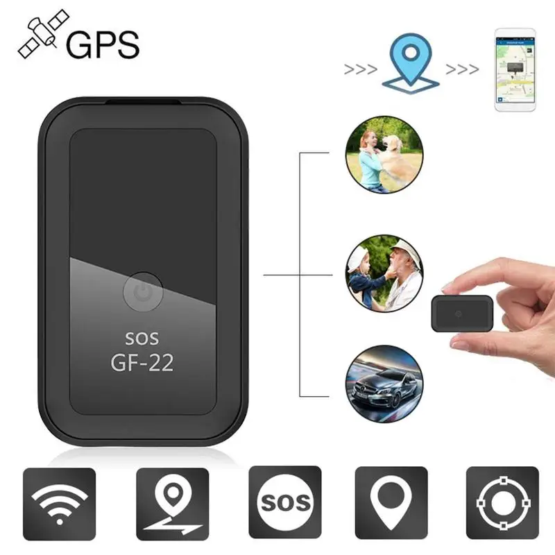 Minilocalizador GPS GF22 Beidou para niños, rastreador Wifi, seguimiento AGPS, grabadora de voz con botón SOS, BILLETERA, zapatos, bicicleta, pieza