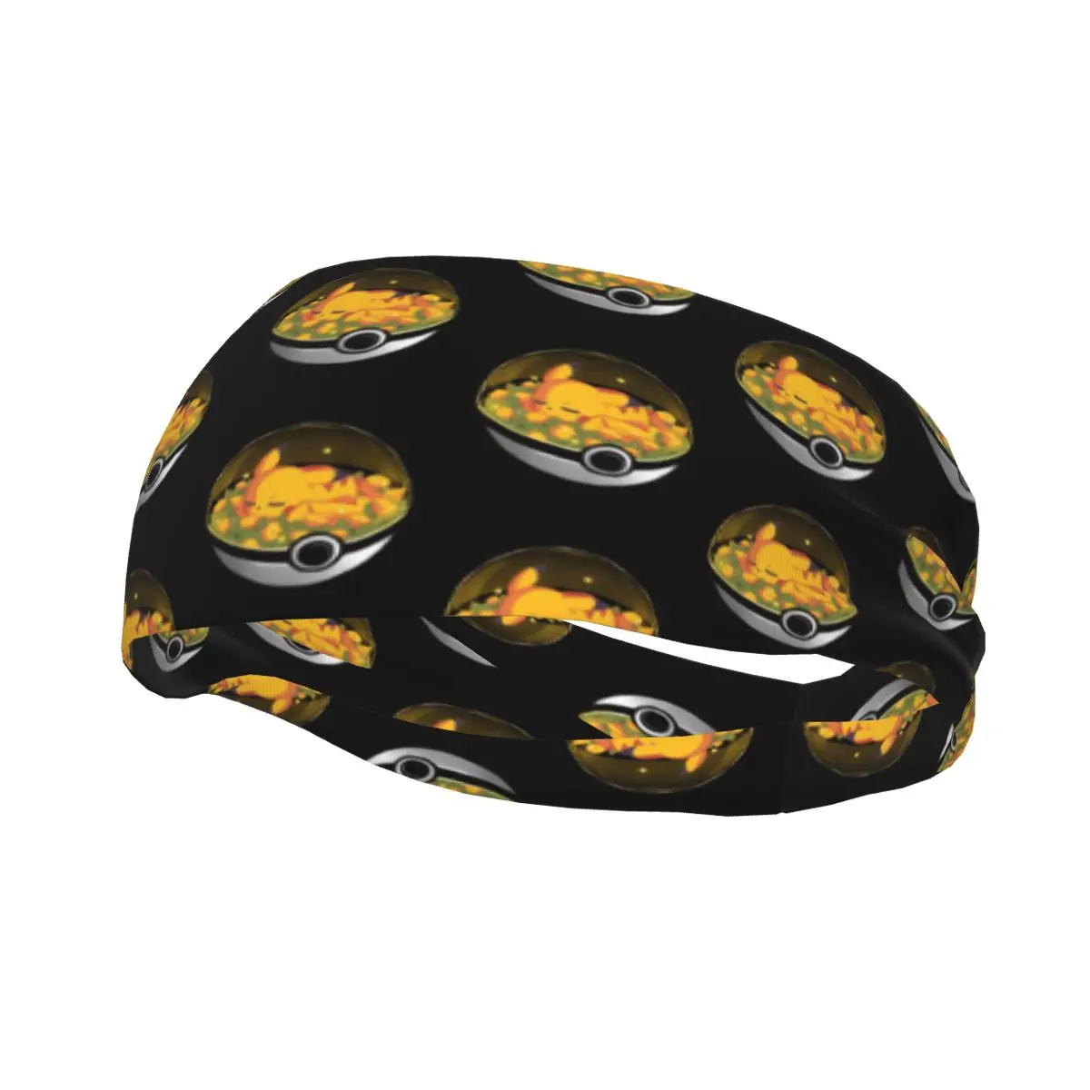 Пользовательские повязки для тренировок P-Pikachus для мужчин и женщин, нескользящие впитывающие серии, повязки на голову для видеоигр, футбол