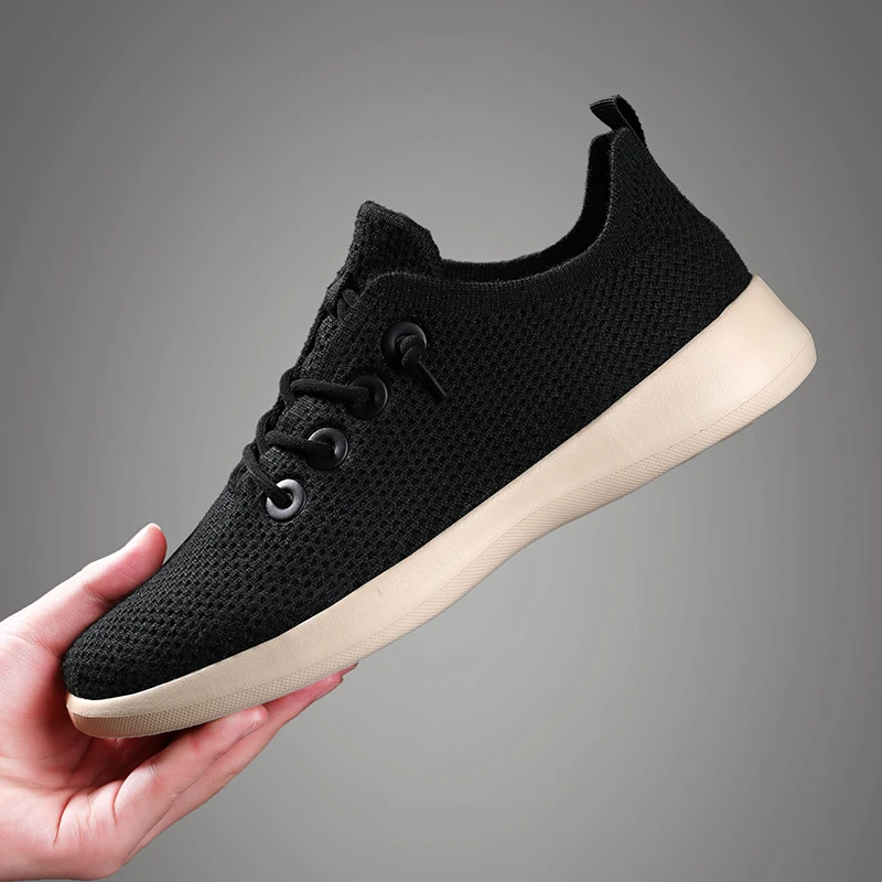 

Four Seasons Men's Shoes 2025 New Breathable Mesh Thick soled Sports Shoes for Youth Versatile Casual Running Shoes