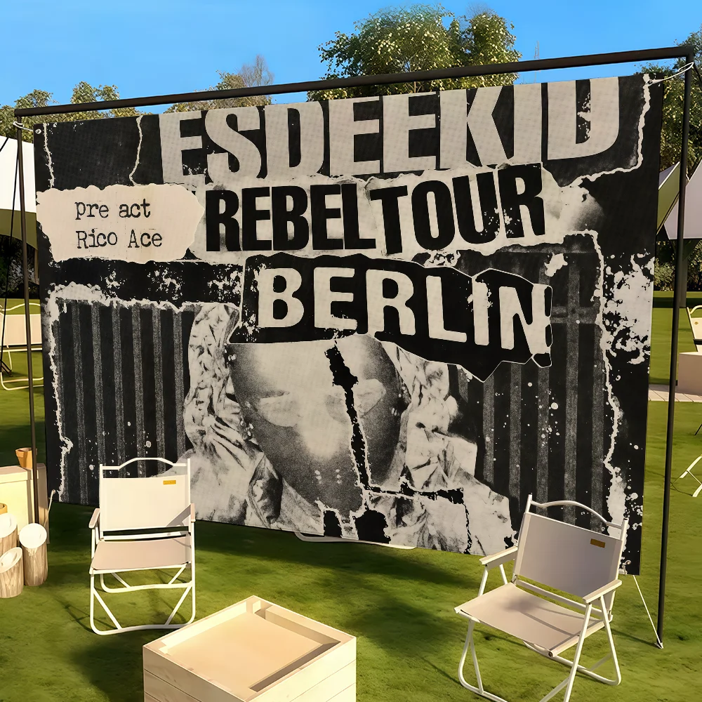 Флаг Певицы EsDeeKid на заказ, декор для кемпинга и сада, вечерние фоны, настенное искусство, семейные подарки