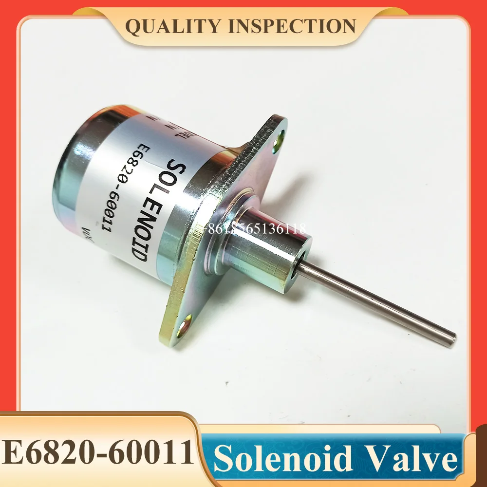 

12V E6820-60011 E6820-60012 Diesel Engine Fuel Shutoff Stop Solenoid Valve for CK DK RX Tractor CK30 DK35 DK40 CK25 CK27