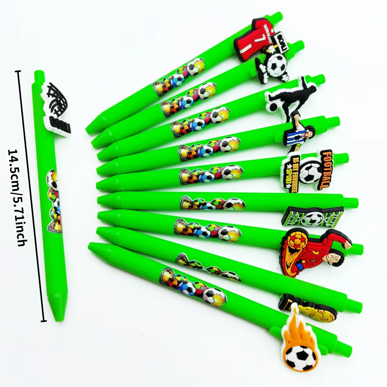 8pcs/15pcs Love Football Ballpoint Pen, football match element press Ballpoint pen, fan gift pen