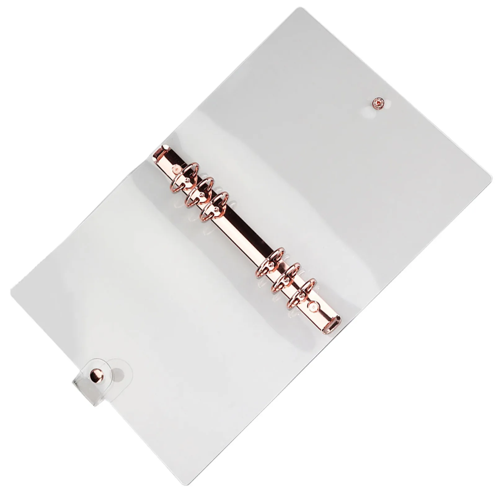 High-Grade PVC Clear Notepad Cover for A5 Loose-Leaf Handbook Portable Protective Binder Shell Wear-Resistant Exquisite Notebook