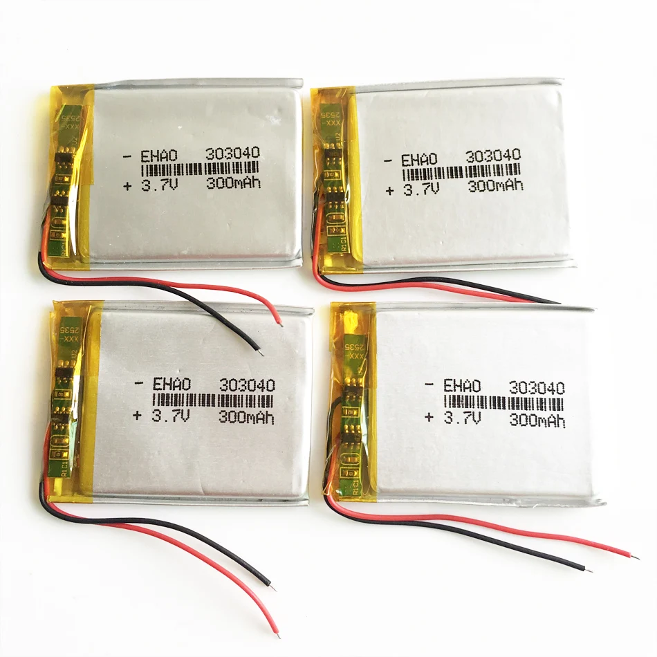 3.7V 300mAh litowo-polimerowa LiPo akumulator 303040 do Mp3 GPS PSP Bluetooth inteligentny zegarek z lampą Led masażer rejestrator