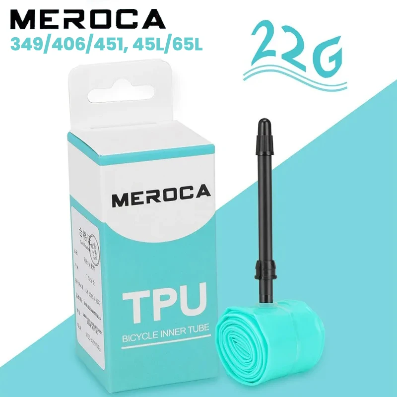 MEROCA Fahrrad TPU-Schlauch 16 20 Zoll Faltrad-Innenschlauch 349/406/451 45/65mm Presta-Ventil Fahrradschlauch Fahrradteile