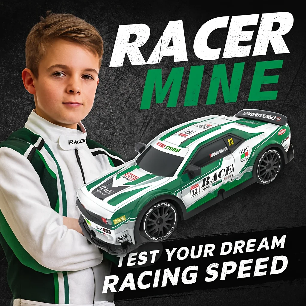 

Машинка на радиоуправлении Dodge 4WD для дрифта, масштаб 1:20, 2.4 ГГц, идеальный подарок на день рождения для мальчиков и девочек (зеленая)