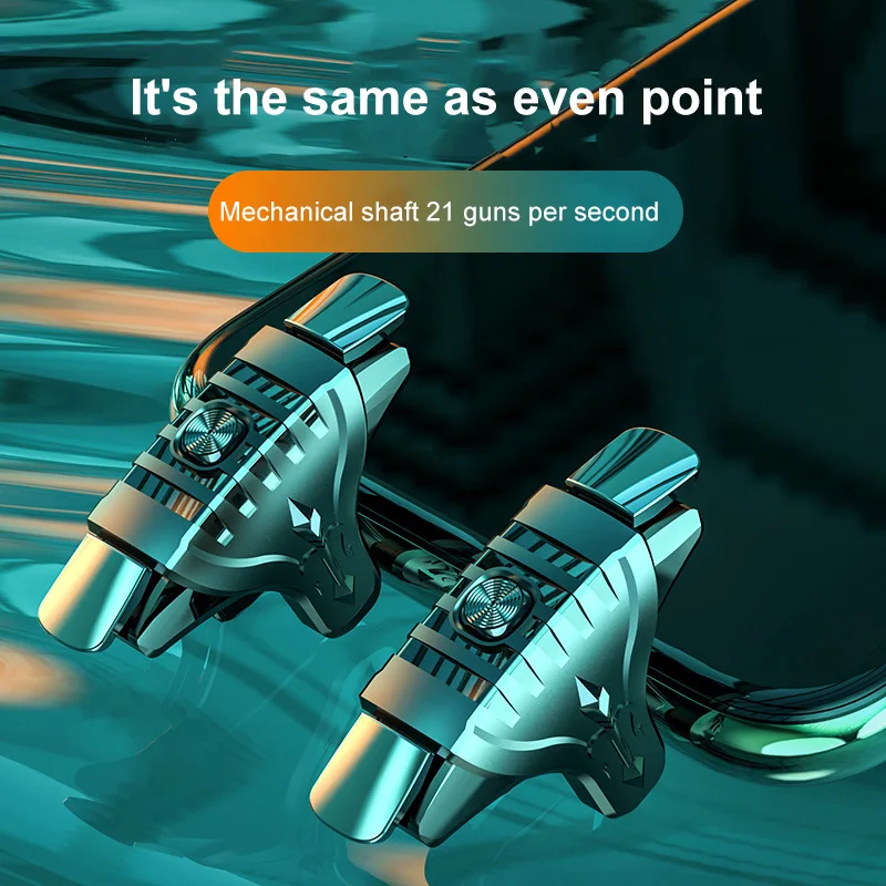 Mobile Gaming Trigger For PUBG Phone Game Controller Gamepad Joystick Aim Shooting L1R1 Pulse Key Button For IPhone Android