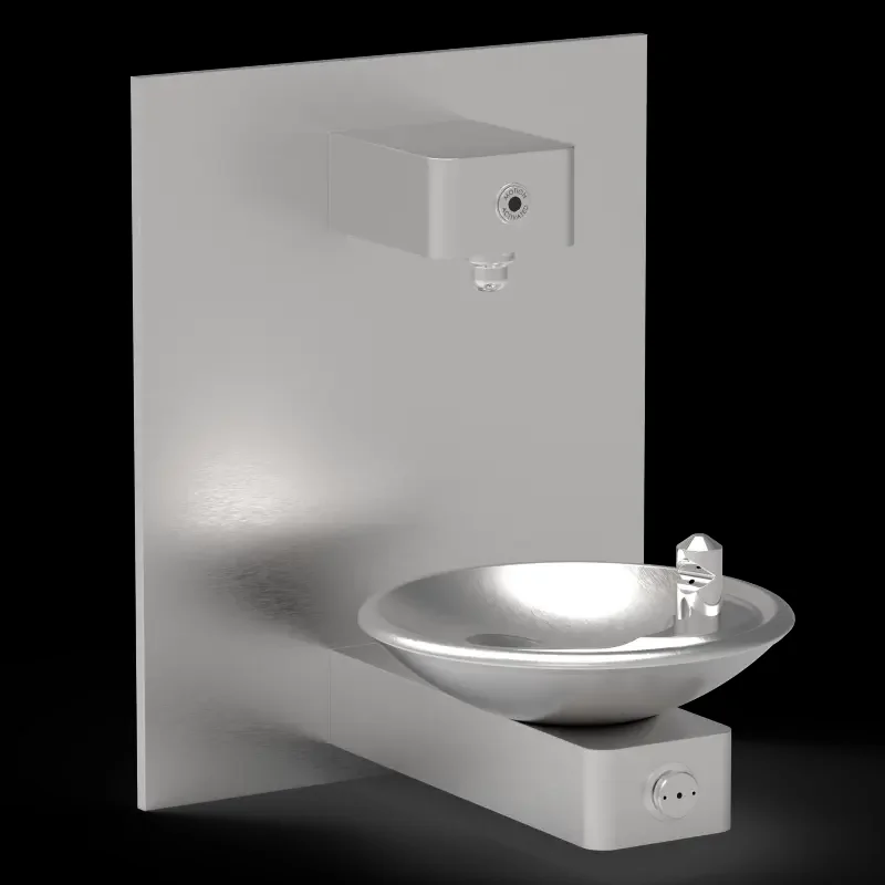 

Bottle Filler Wall Mounted 304 316 Stainless Steel Double Faucet Water Drinking Fountain Refill Station for Train Station