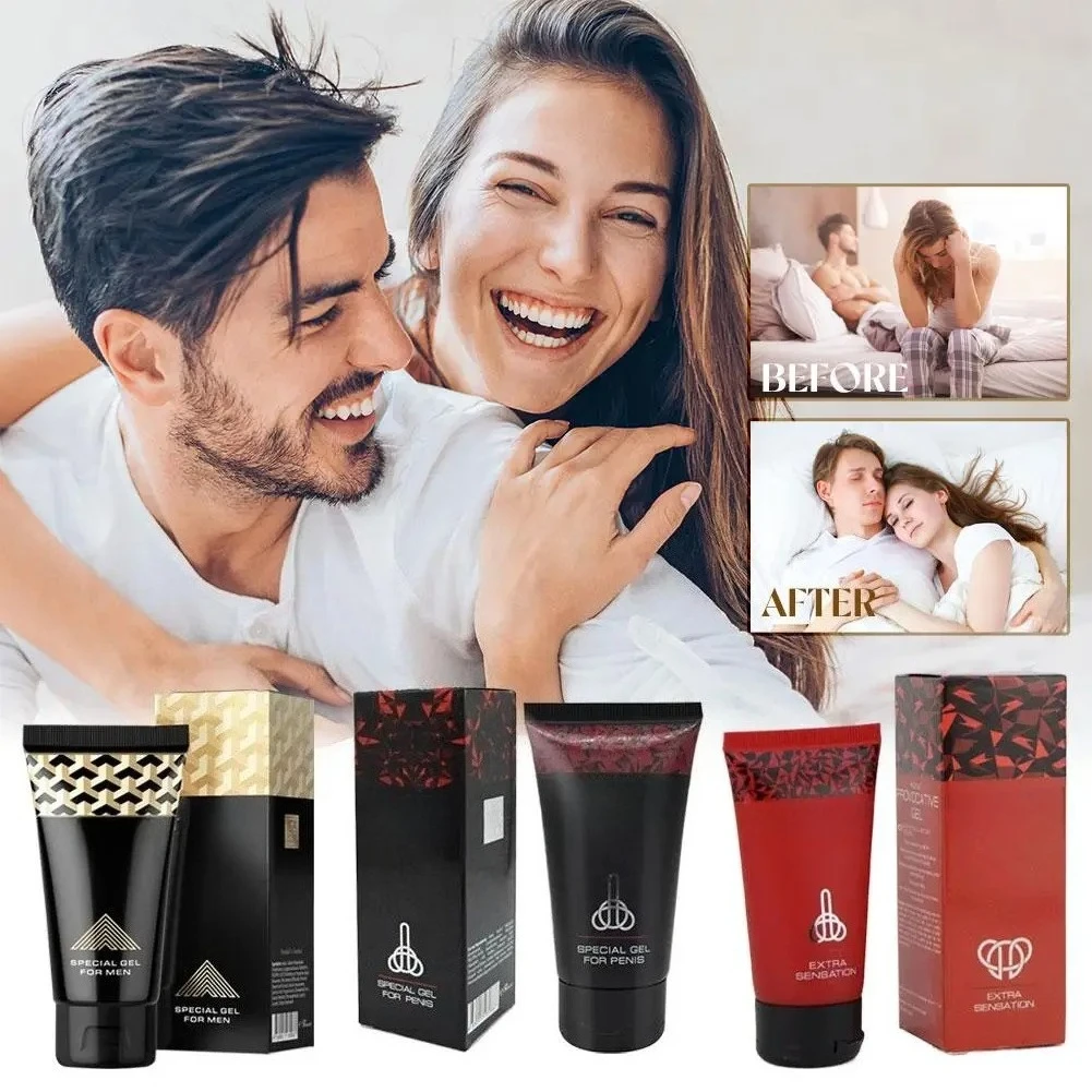 Pomada de masaje masculina soluble en agua, Gel masculino de 50ml para uso externo, higiene íntima hidratante de larga duración, 4 Uds.