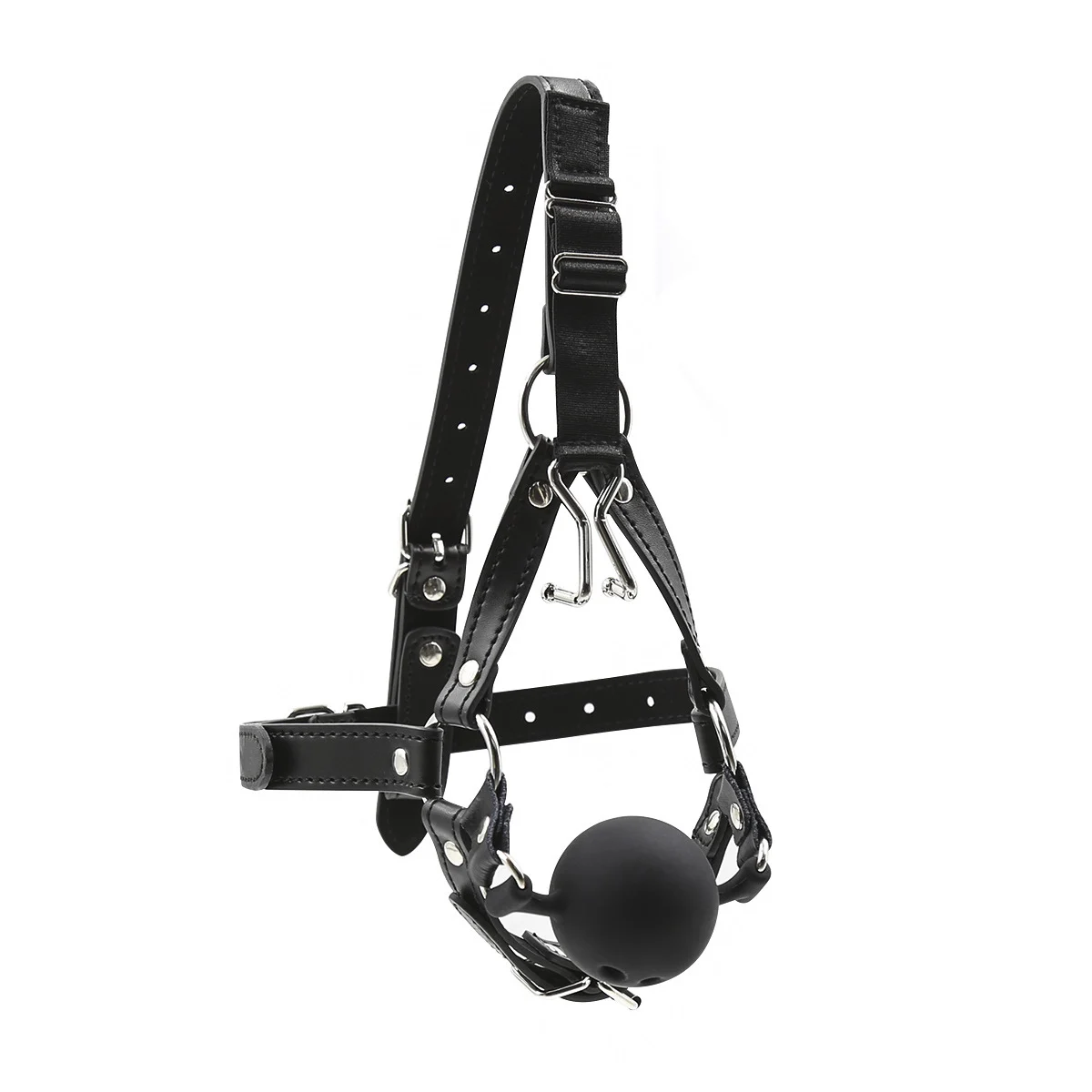 Adult Products 3 Size Open Mouth Gag Ball bdsm Bondage Harness Nose Hook Flail Hanging Nose Hook Plug Restraints SM Sex Toys