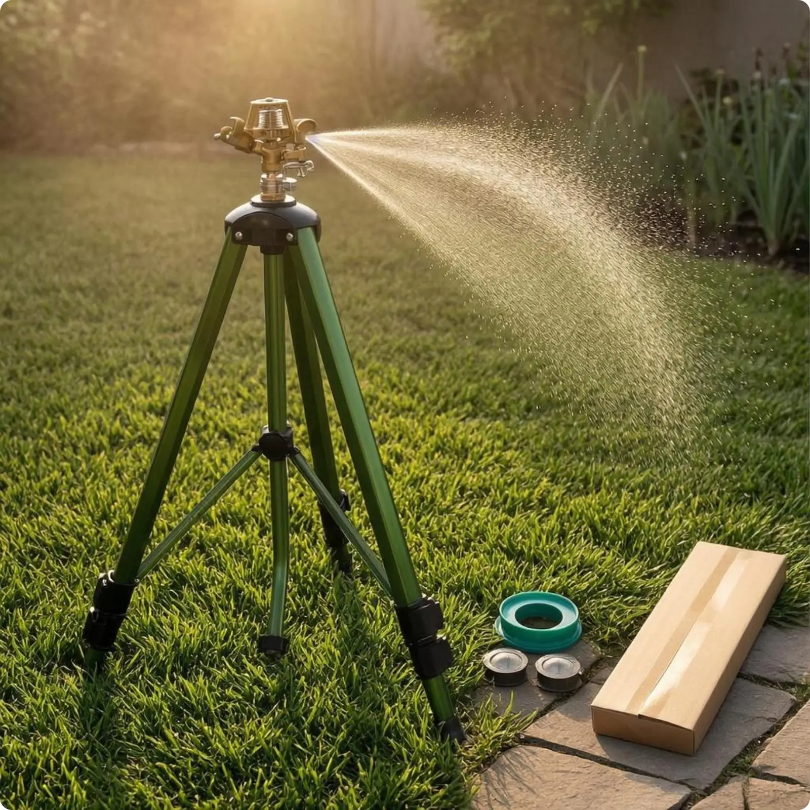 Adjustable Tripod Sprinkler Heavy Duty Extendable Sprinkler Head
