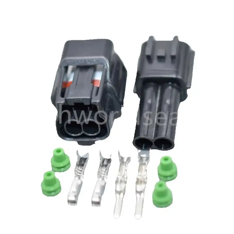 shhworldsea 2pin automotive electric housing plug plastic  wiring cable connector 6189-0773 RS 090 Series Female 6189-0772