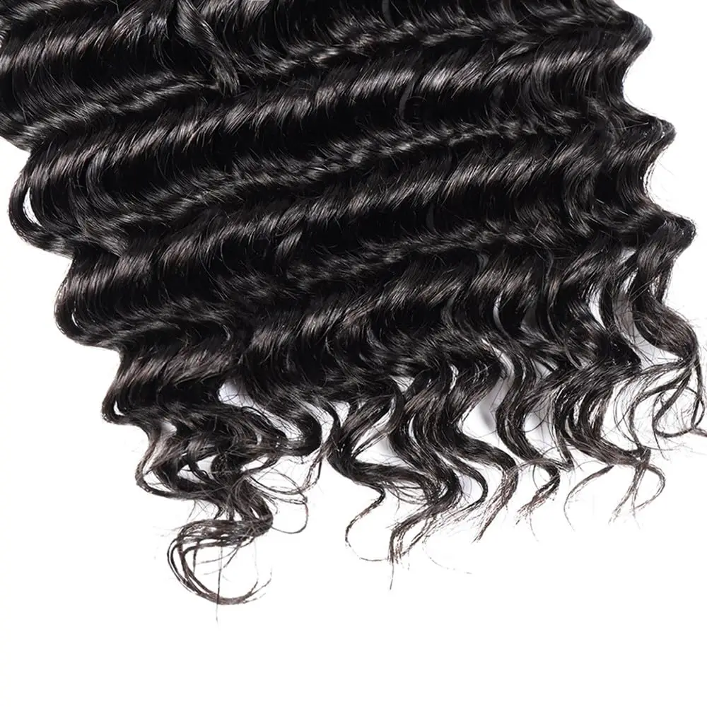 Deep Wave Bulk hair For Braiding 100g No Weft Deep Wave For Braiding Micro Faux Braiding Hair for Boho Braids Wet and Wave