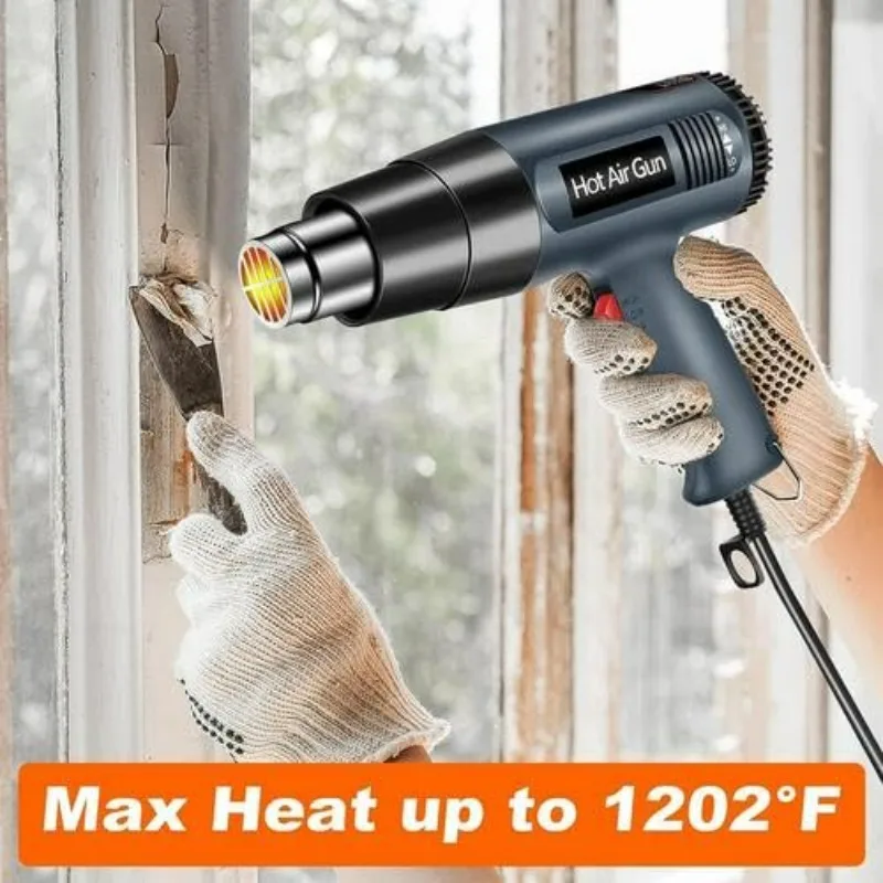 Hot Air Gun Professional Electric Adjustable Temperature-controlled Building Hair Dryer Soldering Tools Heat Gun for Car 2000W