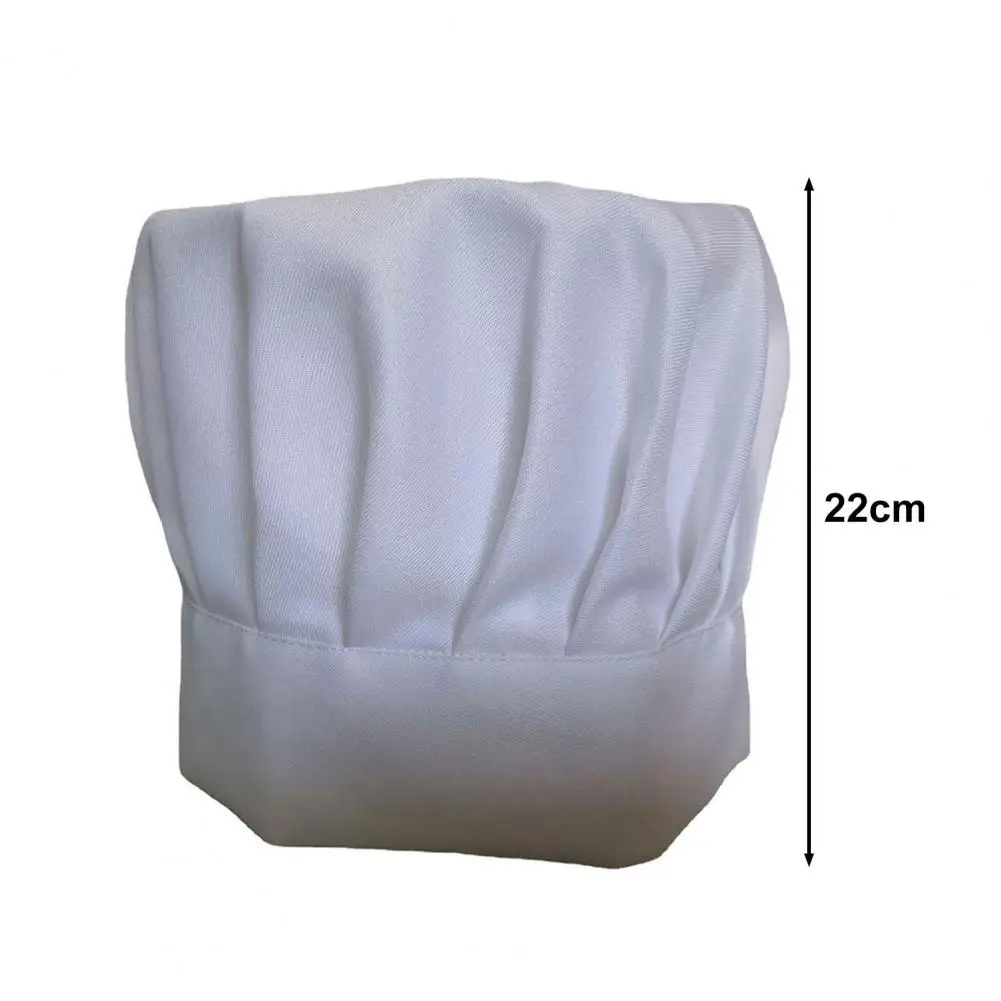 Sombrero de Chef profesional para hombre y mujer, gorro Unisex de color blanco sólido para trabajo de Catering y cocina