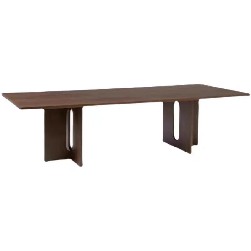

Wabi Sandy Wind Solid Wood Dining Table B & B Restaurant Log Meeting Modern Simple Negotiation Office
