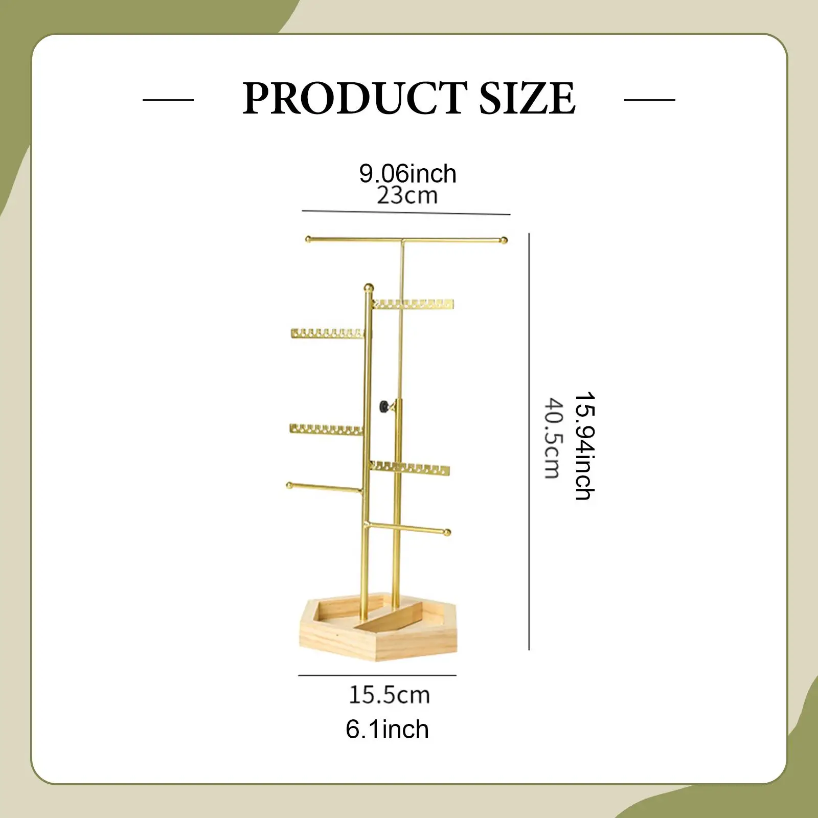 منظم المجوهرات حامل القلادة العملي للأساور والقلائد والخواتم