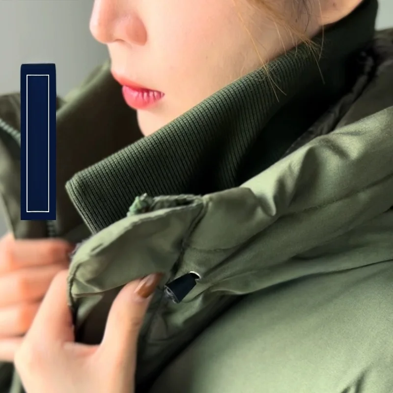 

Detachable down Collar Knitted Thiened Women's Faion Ci Casual Sle Removable Fake Collar Autumn Winter Bla