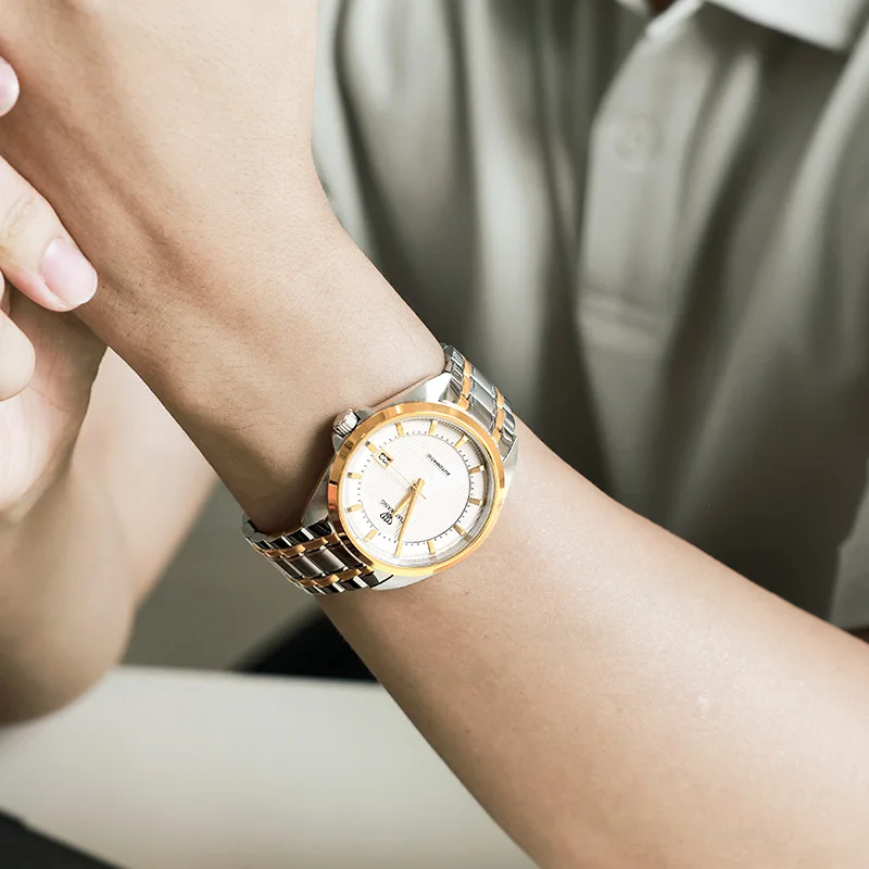 TIAN WANG Luxury Automatic Watch Men NH35 Mechanical Sapphire Glass Stainless Steel Business Dress Wristwatch Reloj Masculino