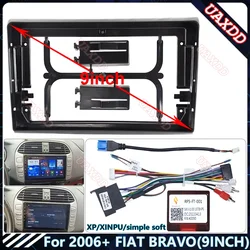 Car DVD MP5 Radio Android stereo Harness screens accessories navigation dashboard cables frame canbus FOR 2006 FIAT BRAVO 9INCH