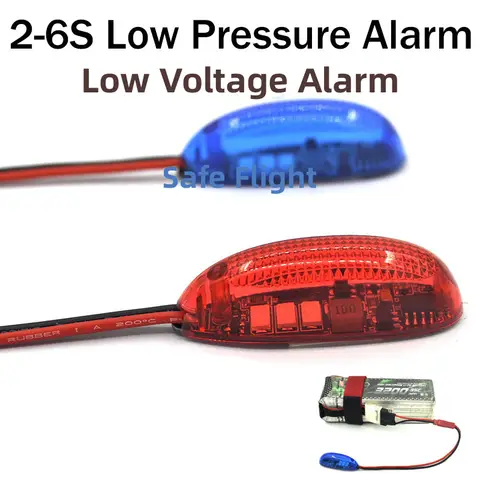 Zmr 2-6s baixa tensão aviso luz de navegação lâmpada led lipo bateria campainha alarme para rc avião de asa fixa que compete zangão