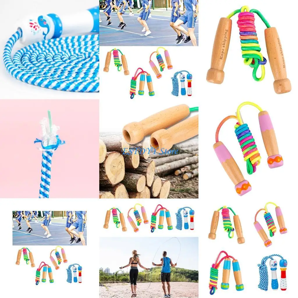 

G6DE Children Skipping Rope, 270cm Adjustable Skipping Rope for Children with Handle, Skipping Rope for Boys and Girls