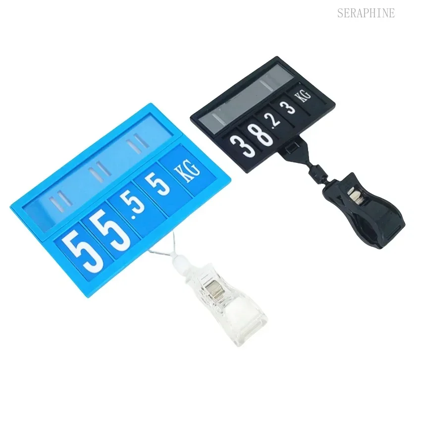 20sets POP Promotion Price Number Sign Display Posted Card Label Plastic Holder Frame Replaceable Supermarket