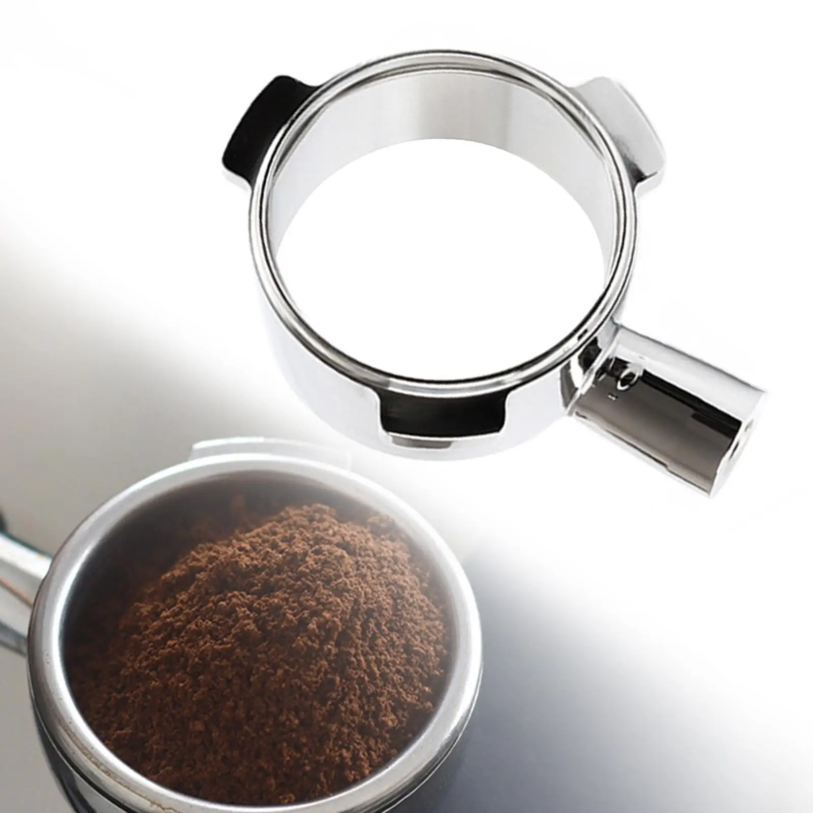 Stainless Steel Coffee Portafilter Group Head 54mm Bottomless Replacement Part for 3 Ear Coffee Machine Accessories