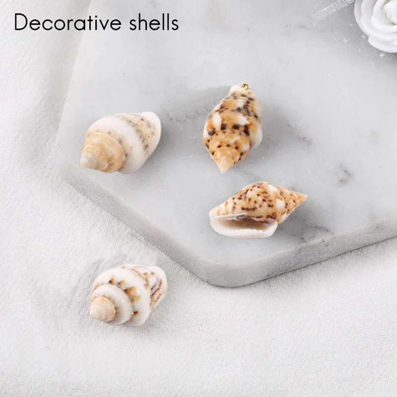 About 1300-1500 Tiny Sea Shell Ocean Beach Spiral Seashells Craft Charms 7-12Mm For Candle Making,Home Decoration,Beach Theme Pa