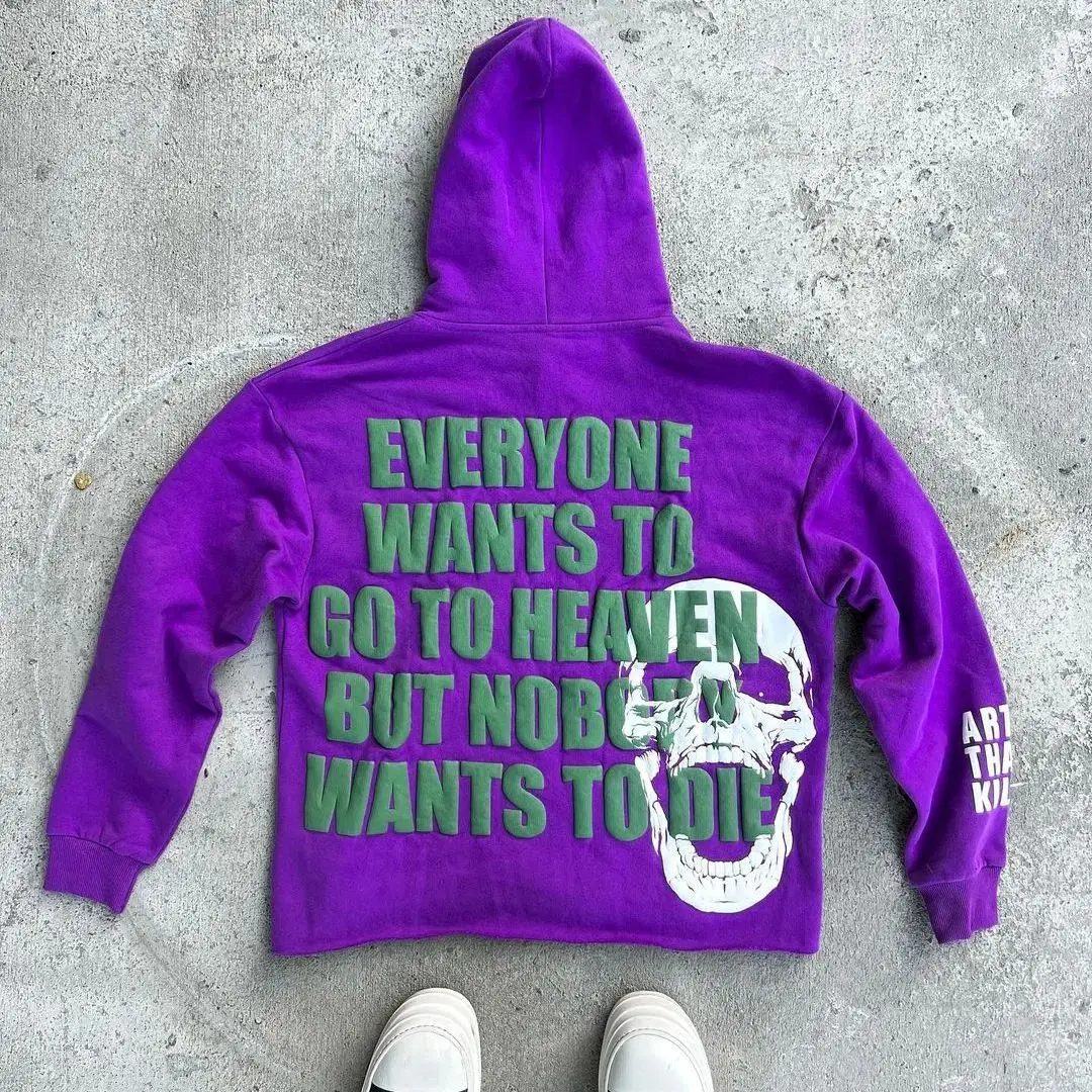 Harajuku skull letter print streetwear hiphop hoodies women graphic y2k top oversized hoodie sweatshirt goth women clothes