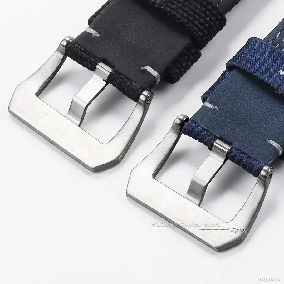 316L مسامير الفولاذ المقاوم للصدأ ربط مشبك ساعة لبانيراي PAM 441 الفرقة 20 مللي متر 22 مللي متر 24 مللي متر ماتي مصقول الفضة ساعة سوداء المشبك