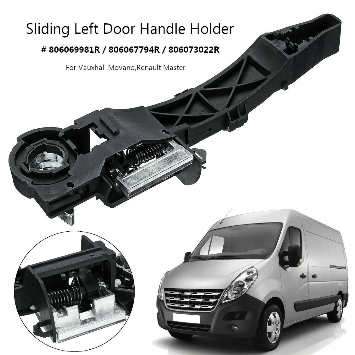 For Renault Master Opel Vauxhall Movano Side Sliding Door Handle Holder LH Left 806069981R