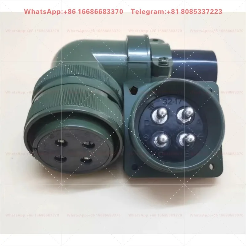 1PC  5015 aviation plug bend MS3108A32-17S MS3102A32-17P 4-core waterproof connector