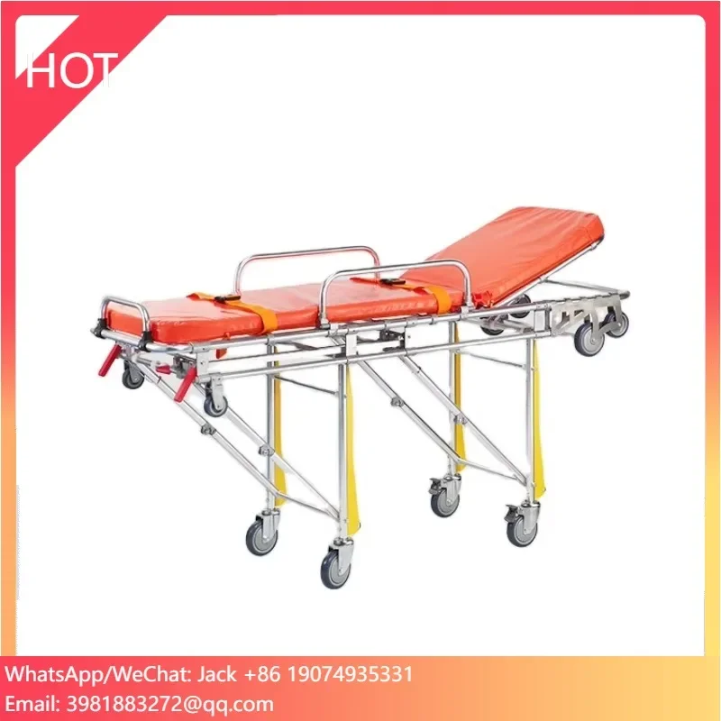 Letto per clinica di distribuzione di attrezzature mediche Barella di emergenza medica Uso ospedaliero Carrello per letto per barella per pazienti ambulanza
