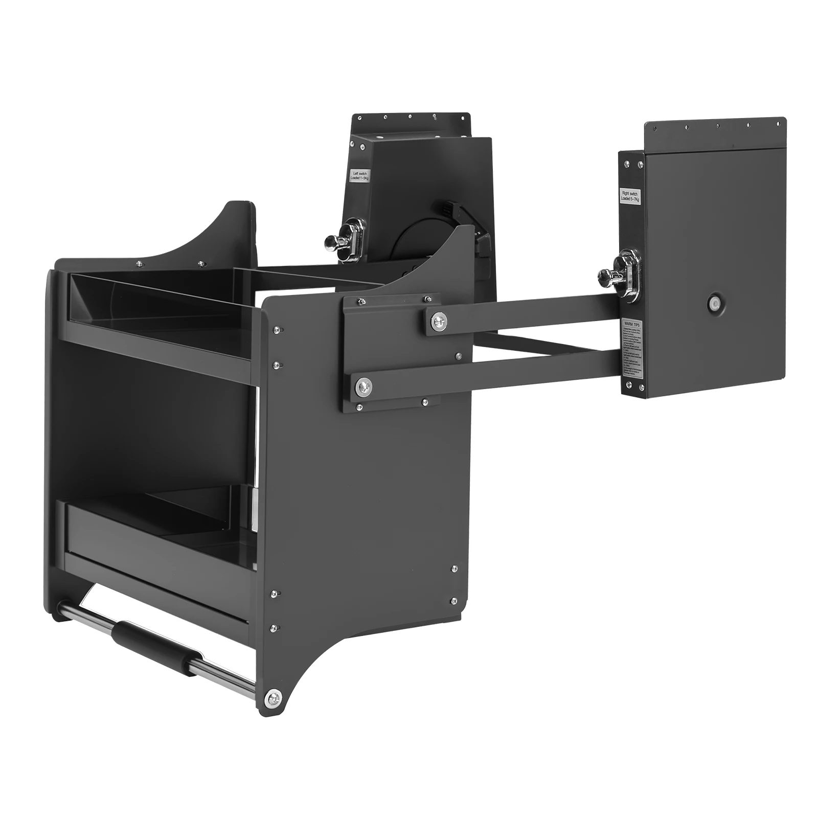 

2-Tier Pull-Down Elevator Pull Down Cabinet Organizer Shelf Organizer Upper Kitchen Wall Cabinet Storage Organizer