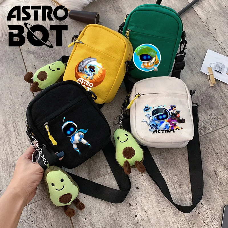 Astro Bot Kids Cartoon Cute Crossbody Bag Child Anime Fashion Shoulder Bags Fashion Accessories Boys and Girls Christmas Gifts