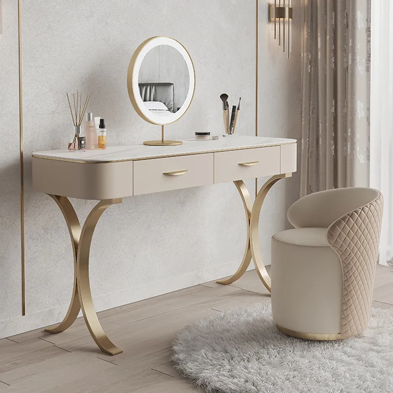 

European Unique Vanity Table Cheap Drawers Bedroom Storage Organizer Dressing Table Shelf Comoda Pra Quarto Postmodern Furniture
