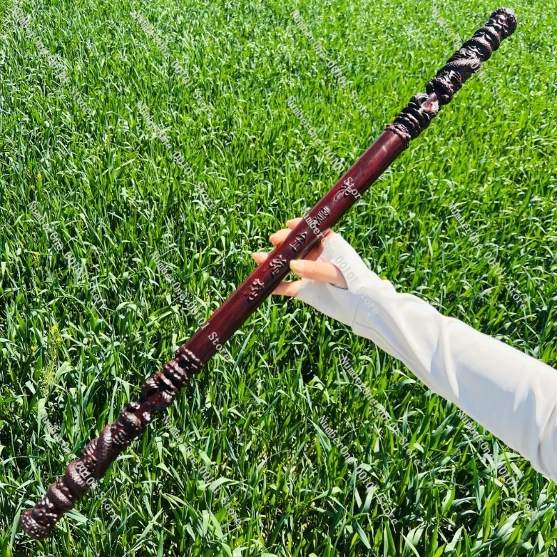 Ruyi gold hoop stick one to one large rosewood wood model