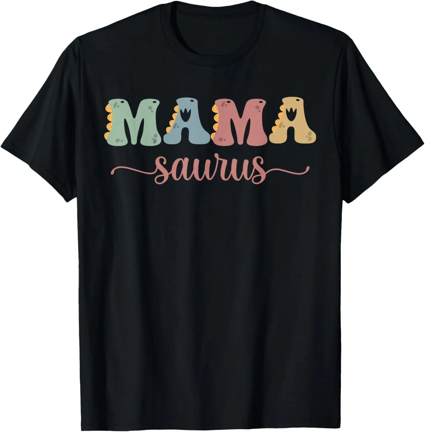 Mamy Saurus Mother's Day Family Matching mom dinosaur Moma T-Shirt