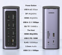 UGREEN Docking Station 12-IN-1 USB C to 8K DisplayPort \