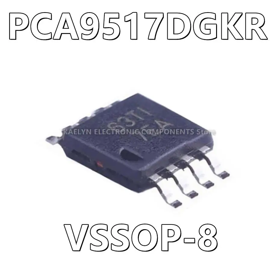 10Pcs/lot PCA9517DGKR PCA9517 Buffer, ReDriver 2 Channel 400kHz 8-VSSOP