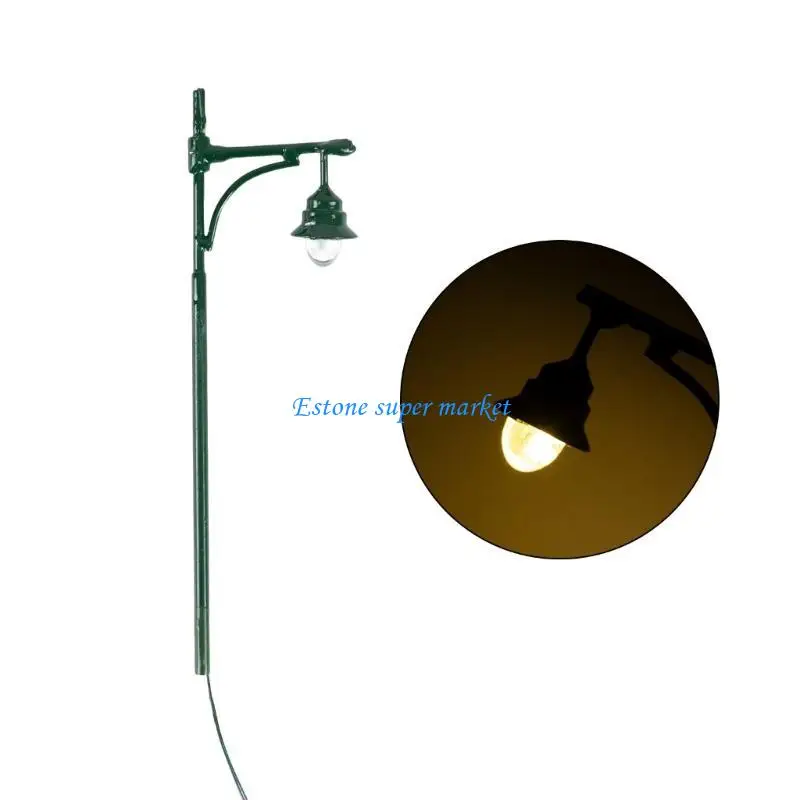 090B Model Street Lamp White Warm Light Model for Sand-table Exercise Model Street Lamp Modern Light