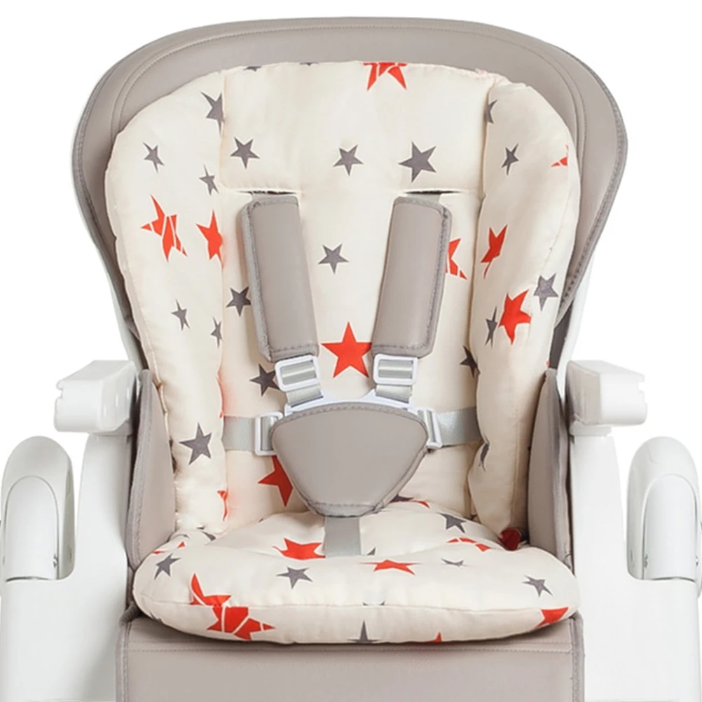 

Pure Cotton Thickened Warm Stroller Cushion Grey Five-Pointed Seat Cotton Pad for Stroller Padding Liner