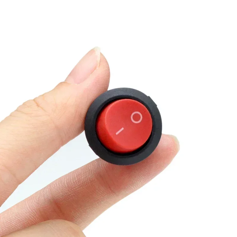 1~300pcs Rocker Switch KCD1 Round 2/3Pin ON-OFF-ON 2/3 Position 6A/250VAC 10A/125VAC SPST 23mm LED Car Push Button Switches