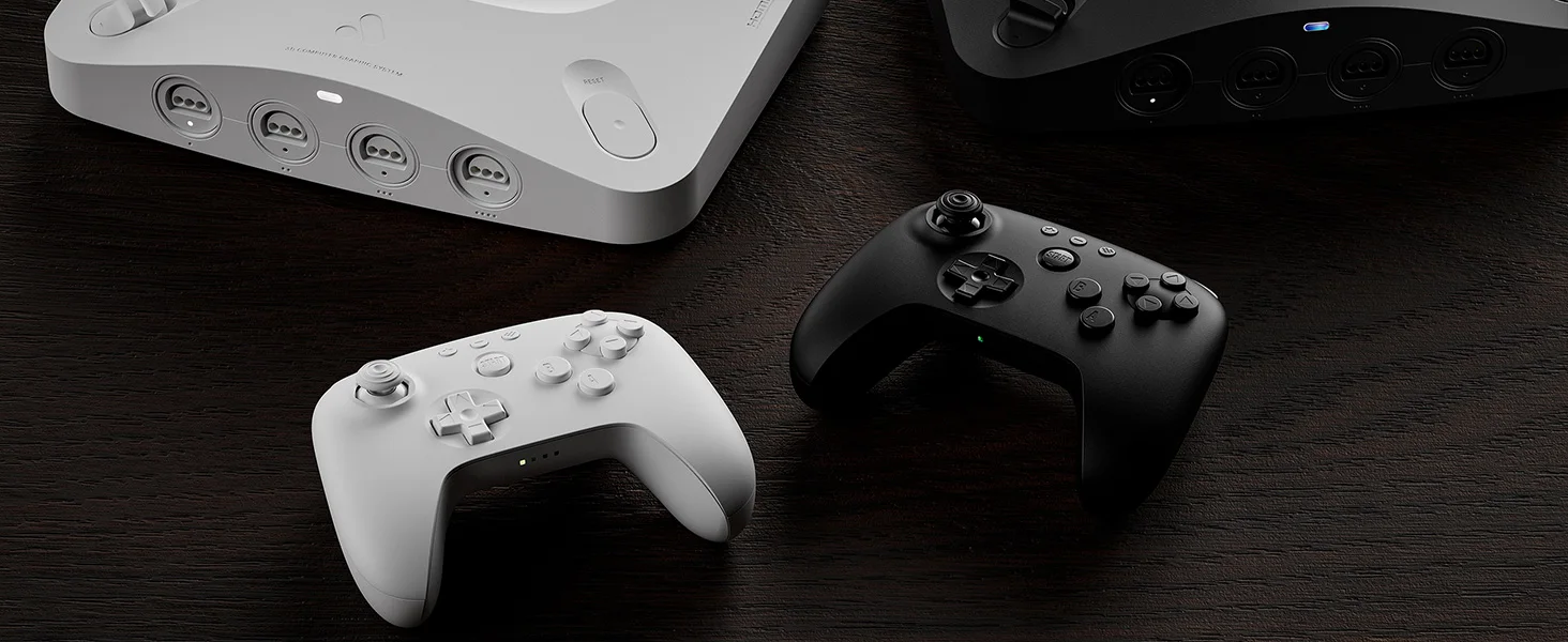 8BitDo Grauer N64 Bluetooth-Controller für Analogue 3D, Nintendo Switch, Switch 2, Gaming-Joystick-Gamepad für Windows und Android – Detail 3